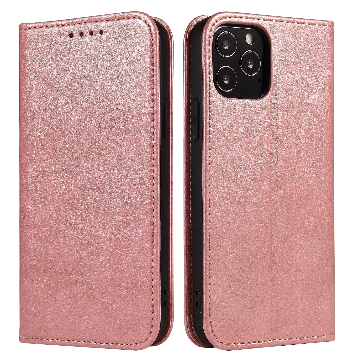 Calf Texture Leather Cover for iPhone 12 Pro Max 6.7 inch Magnetic Stand Phone Case Wallet Calf Texture Leather Cover for iPhone 12 Pro Max 6.7 inch Magnetic Stand Phone Case Wallet
